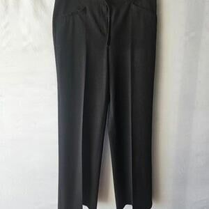 Larry Levine Women's Black Dress Pants Tailored Fit‎